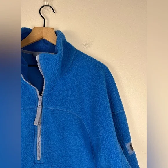 Free People Movement Hit The Slopes Quarter-Zip Fleece Pullover Sz M - Picture 4 of 7
